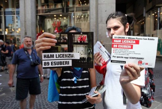 H&M, massiccia adesione allo sciopero #FashionRebel